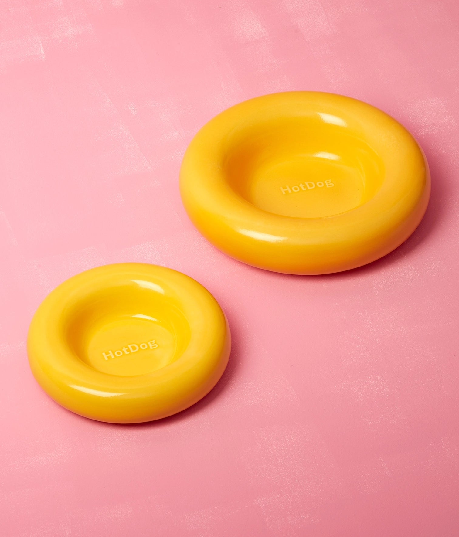 Gamelles en céramique Jaune - Hot Dog