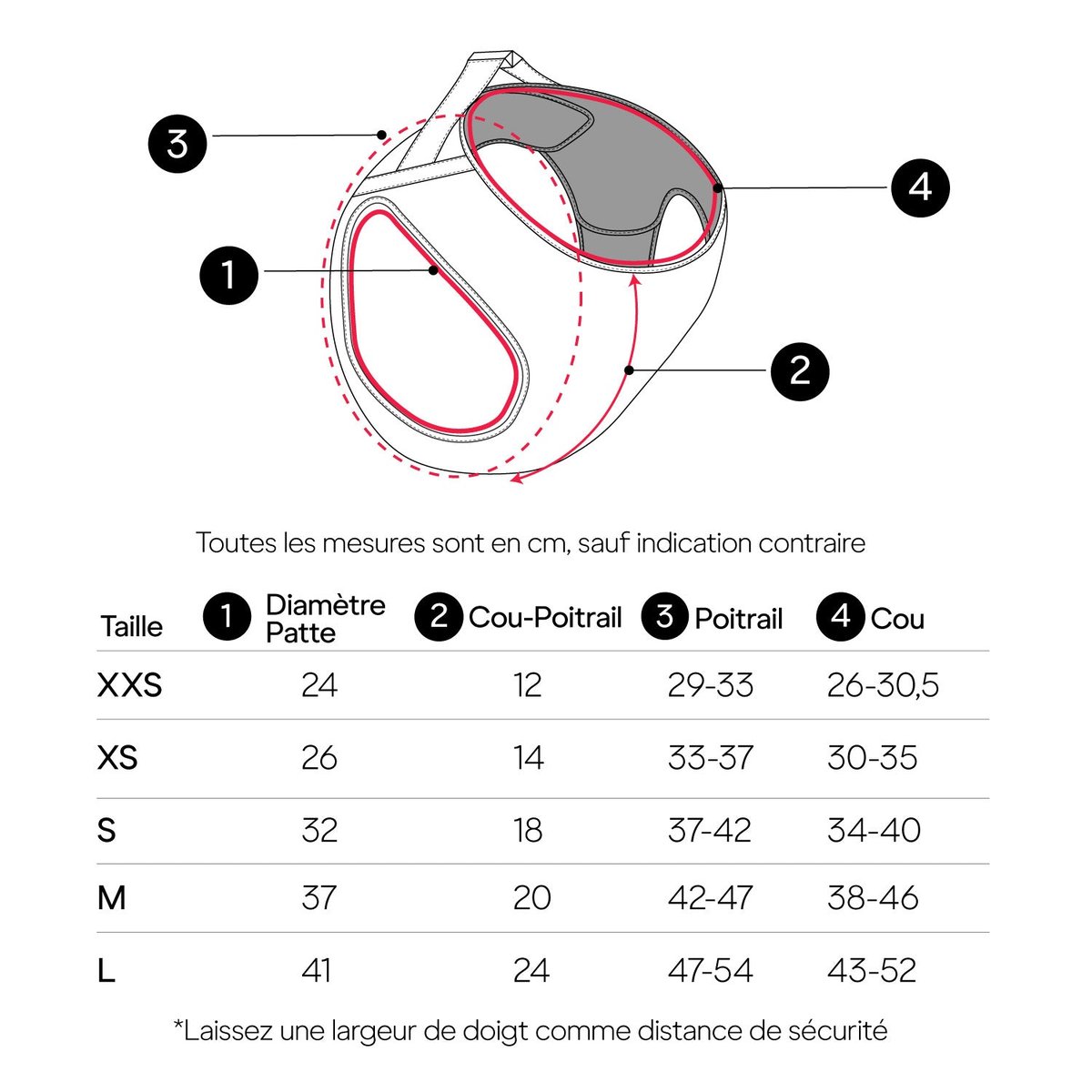 Harnais cuir végétal noir - Cafide