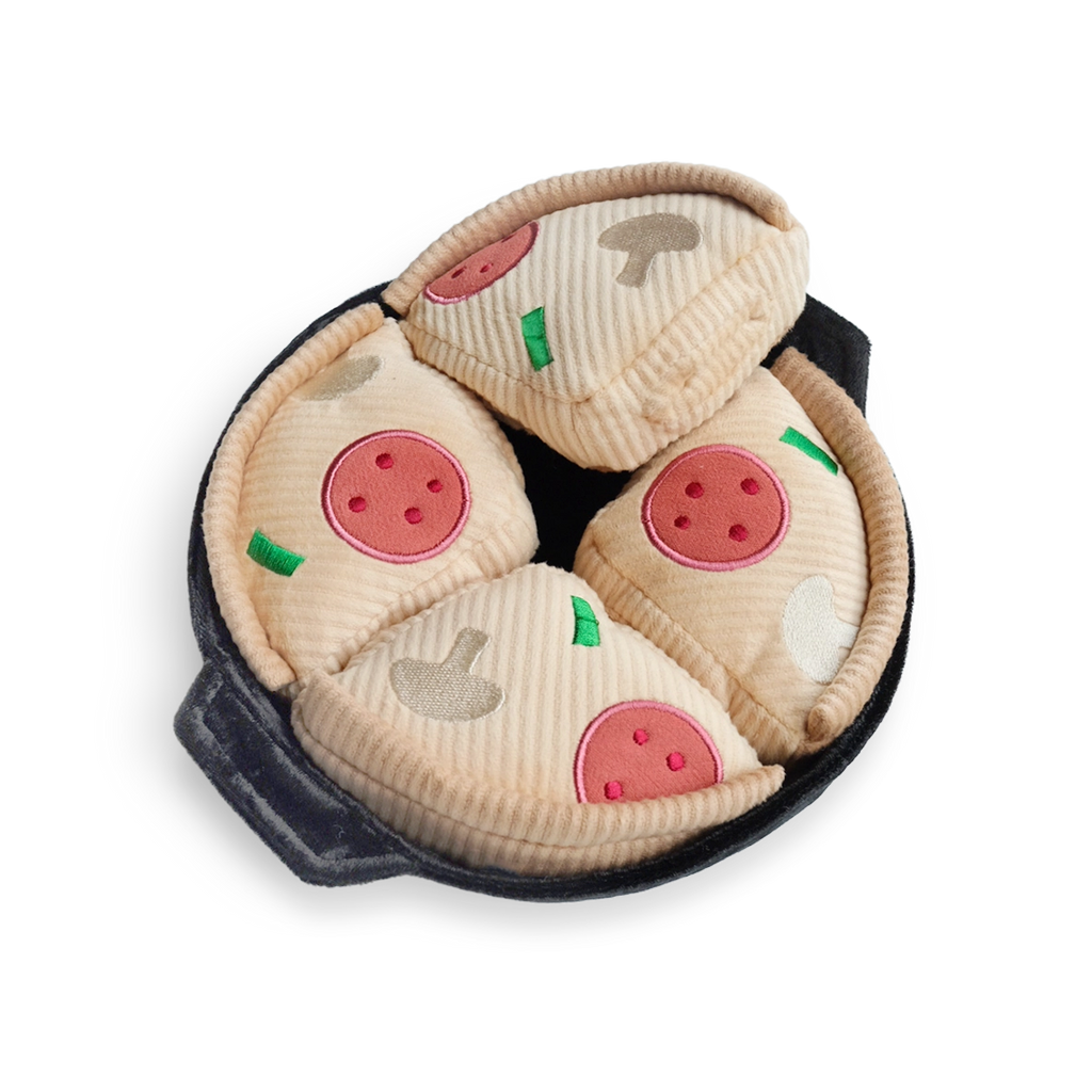 Peluche et jeux de fouille pizza