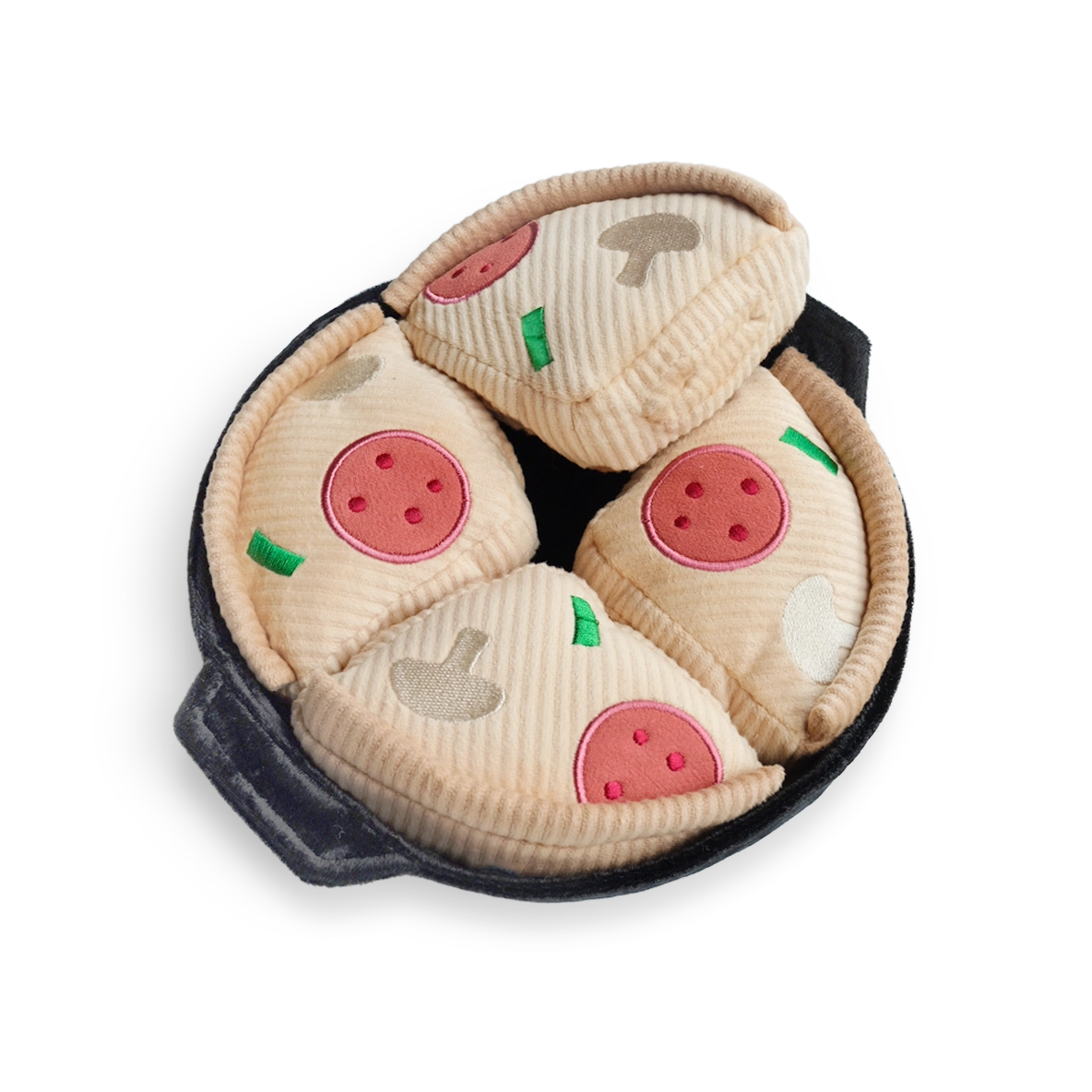 Peluche et jeux de fouille pizza